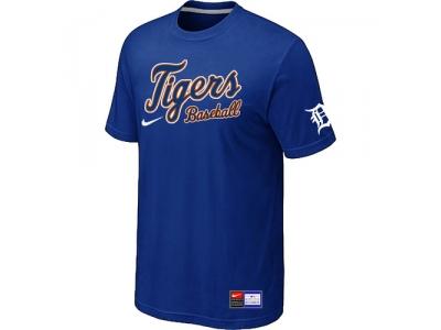 Detroit Tigers Blue NEW Short Sleeve Practice T-Shirt