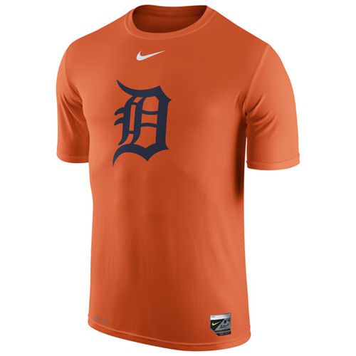 Detroit Tigers Nike Authentic Collection Legend Logo 1.5 Performance T-Shirt Orange
