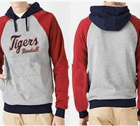 Detroit Tigers Pullover Hoodie Grey & Red