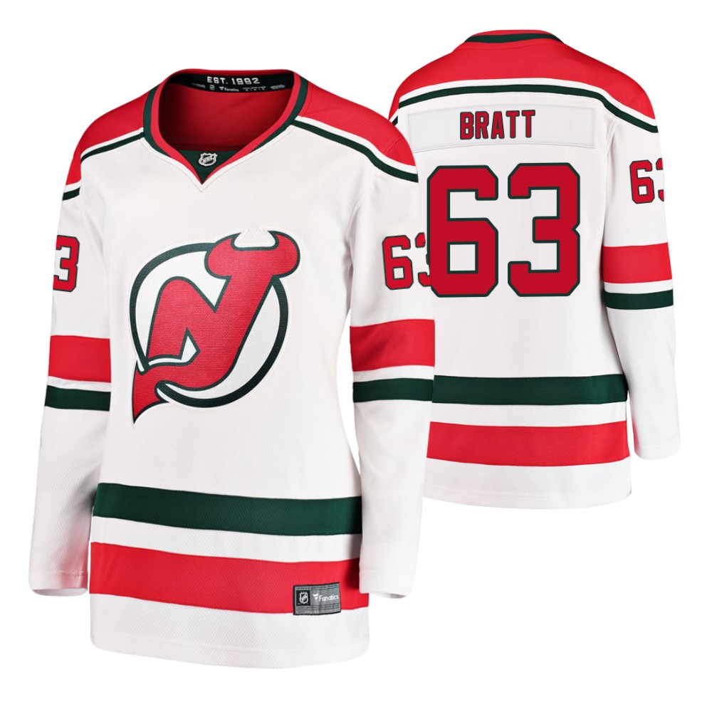Devils Jesper Bratt Women's Player Fanatics Branded Alternate Breakaway Jersey