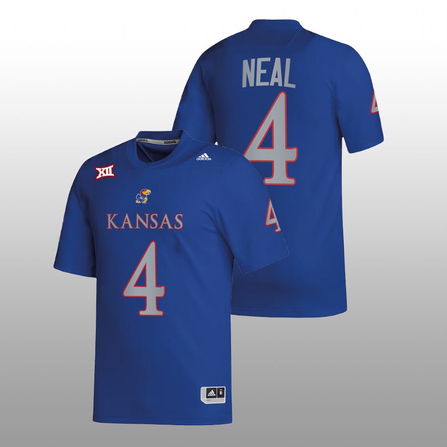 Devin Neal Kansas Jayhawks Royal 2022 College Football NIL Replica Jersey