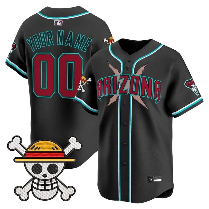 Diamondbacks x One Piece Vapor Premier Limited Custom Jersey black