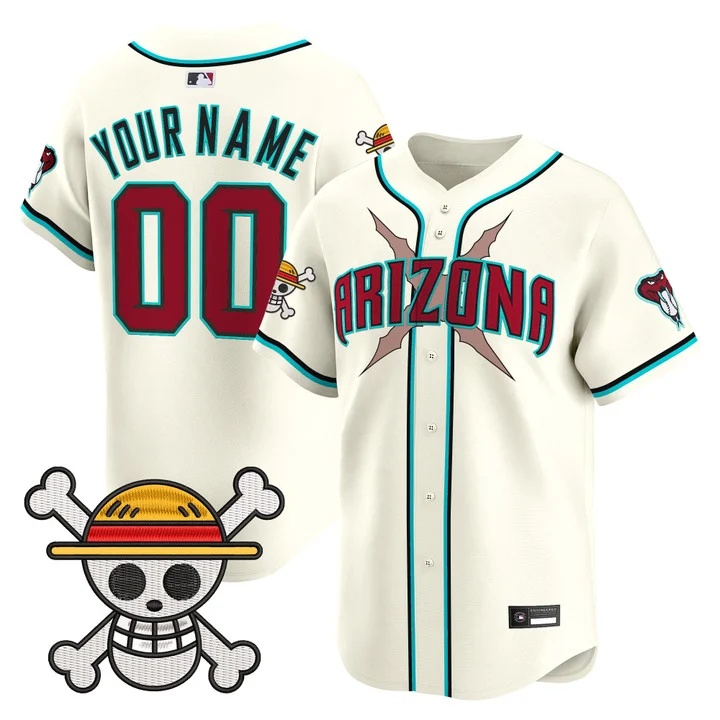 Diamondbacks x One Piece Vapor Premier Limited Custom Jersey cream