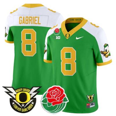 Dillon Gabriel Jersey #8 Oregon Ducks 2025 Rose Bowl Game Vapor Green Alternate