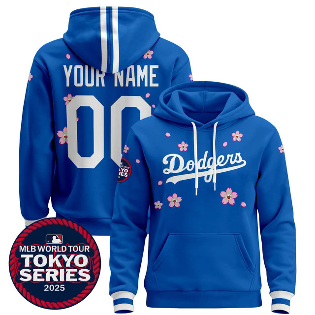 Dodgers Tokyo Series 2025 Custom Pullover Hoodie V2.webp