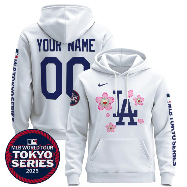 Dodgers Tokyo Series 2025 Custom Pullover Hoodie.webp