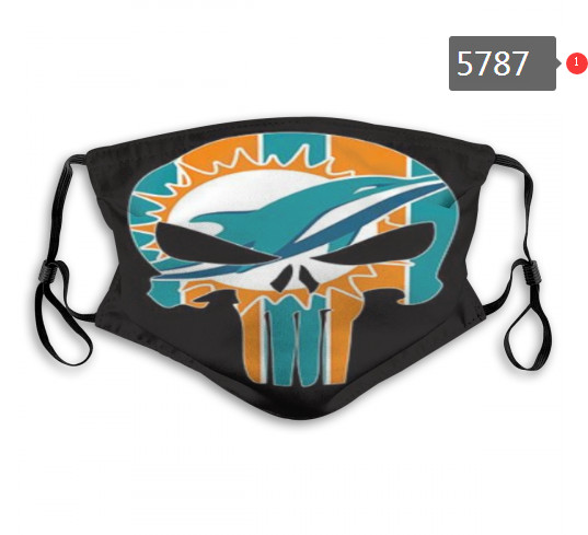 Dolphins Skull Mask with PM2.5 Filter Double Protection  (3)
