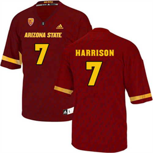 Dominique Harrison Arizona State Sun Devils Men's Jersey - #7 NCAA Maroon Stitched Authentic