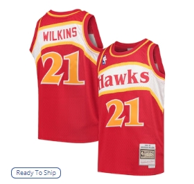 Dominique Wilkins Atlanta Hawks Mitchell & Ness Youth 198687 Hardwood Classics Swingman Throwback Jersey - Red