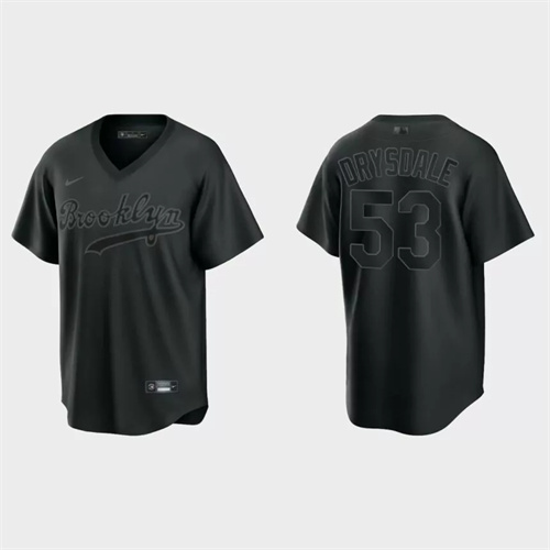 Don Drysdale Brooklyn Dodgers Pitch Black Fashion Replica Jersey – Black.jpg