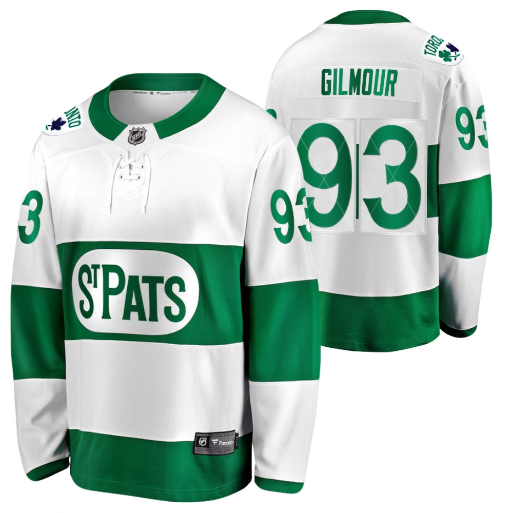 Doug Gilmour Maple Leafs 2021 St. Pats Green #93 Jersey