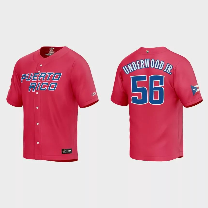 Duane Underwood Jr. Puerto Rico Baseball 2023 World Baseball Classic Jersey – Red