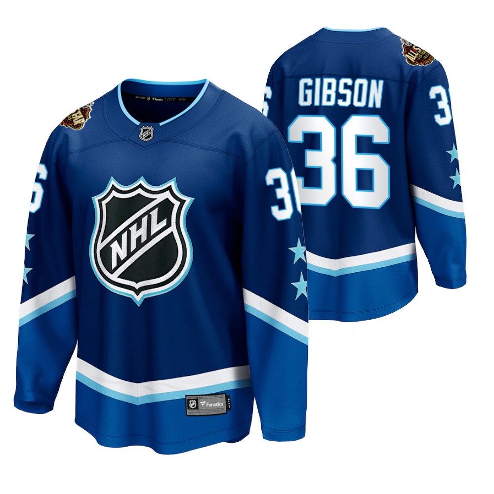 Ducks #36 John Gibson Blue 2022 All-Star Jersey