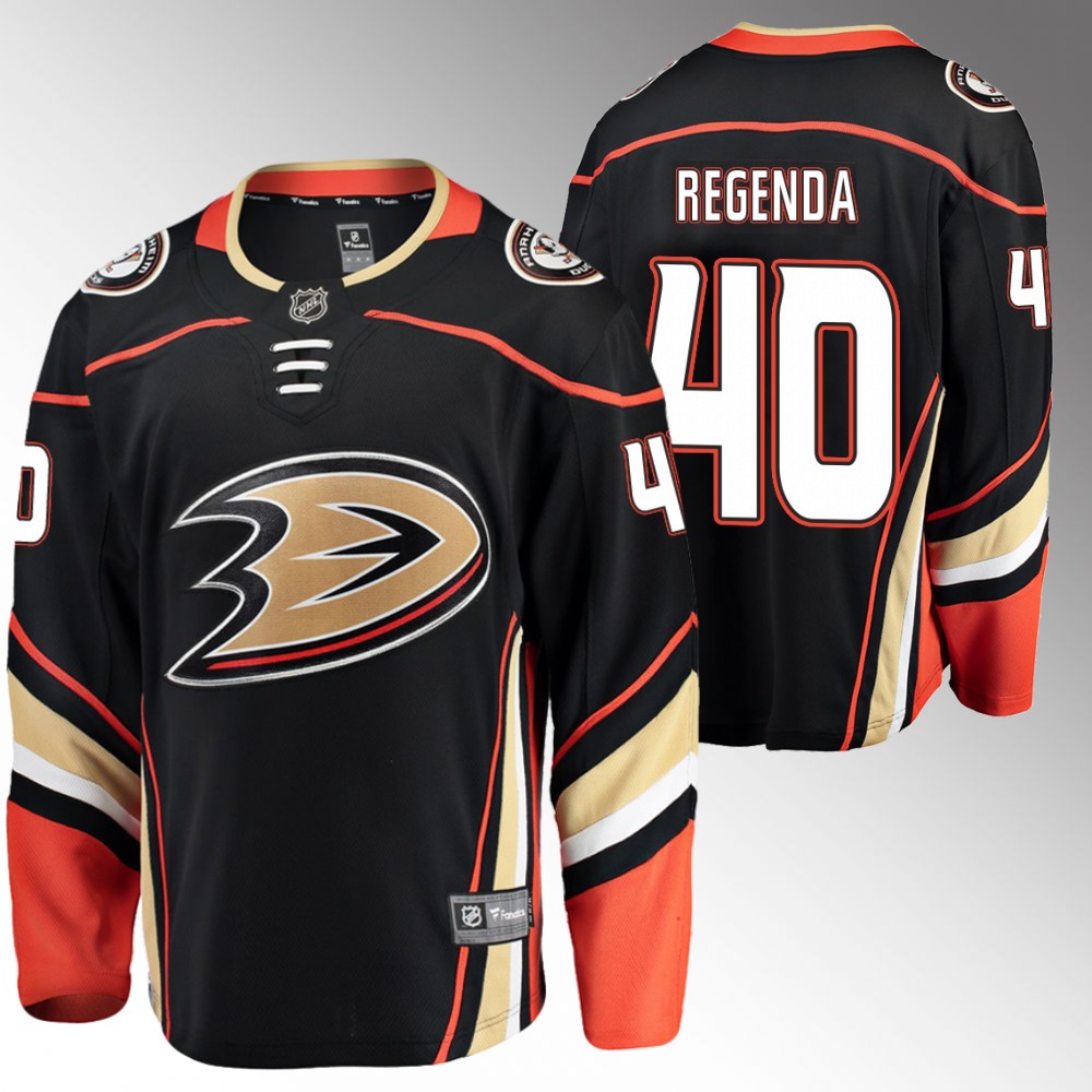 Ducks #40 Pavol Regenda Black Home Jersey