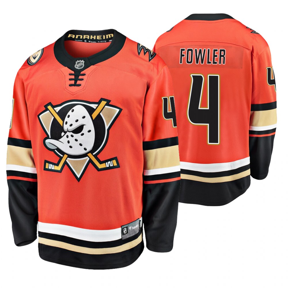 Ducks Cam Fowler Orange Alternate Premier Breakaway Jersey