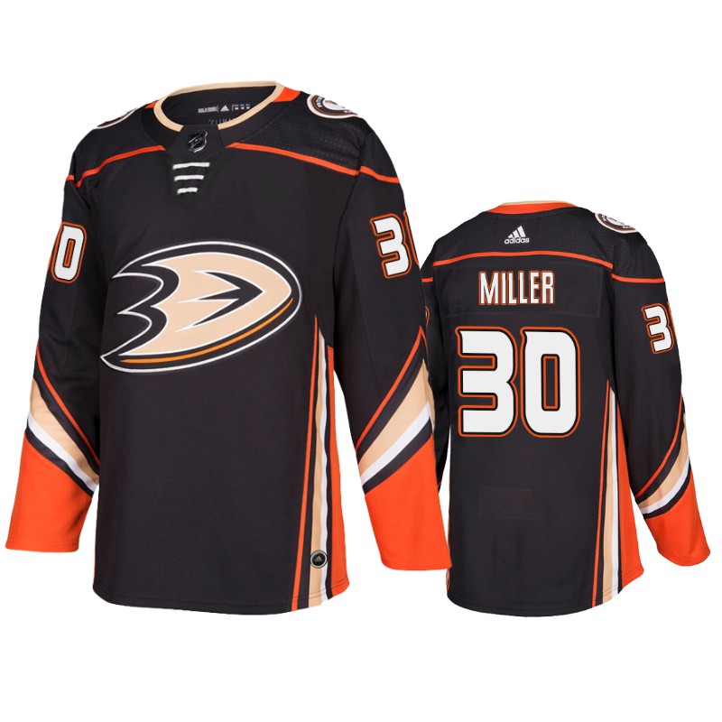 Ducks Ryan Miller Black Home Jersey