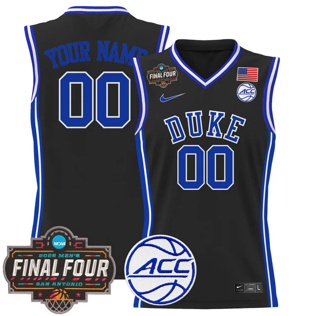 Duke Blue Devils 2025 Final Four Patch Basketball Custom Jersey.webp