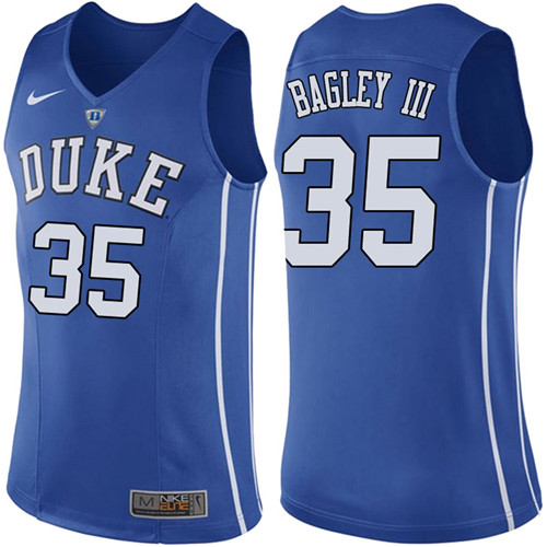 Duke Blue Devils Blue Marvin Bagley III College College Basketball Jersey