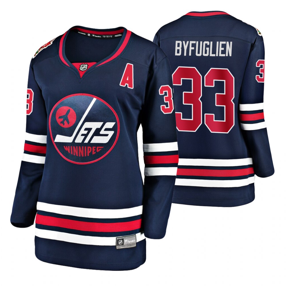 Dustin Byfuglien Winnipeg Jets Navy 2019 Heritage Classic Breakaway Jersey Women's