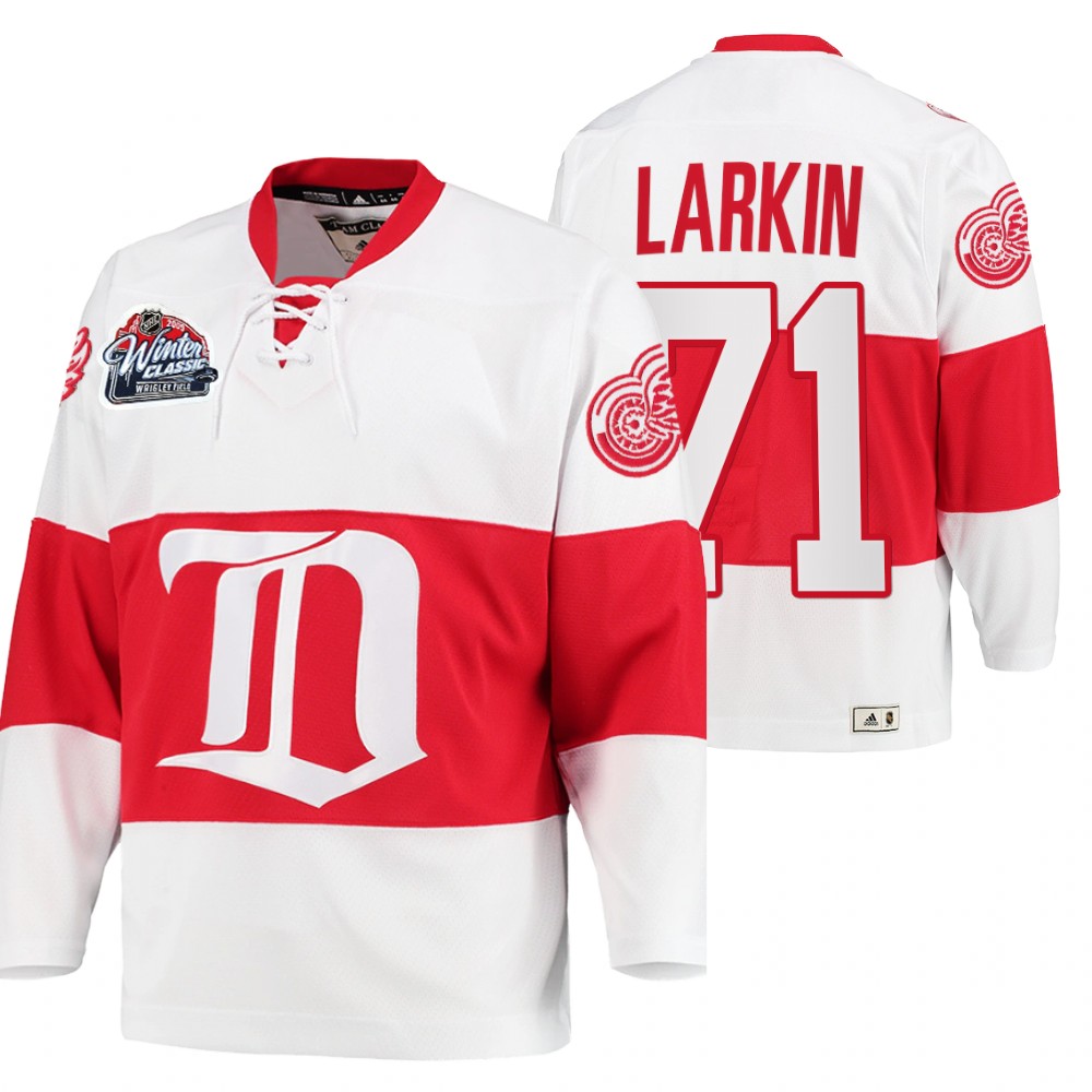 Dylan Larkin Detroit Red Wings Winter Classic White Throwback Jersey