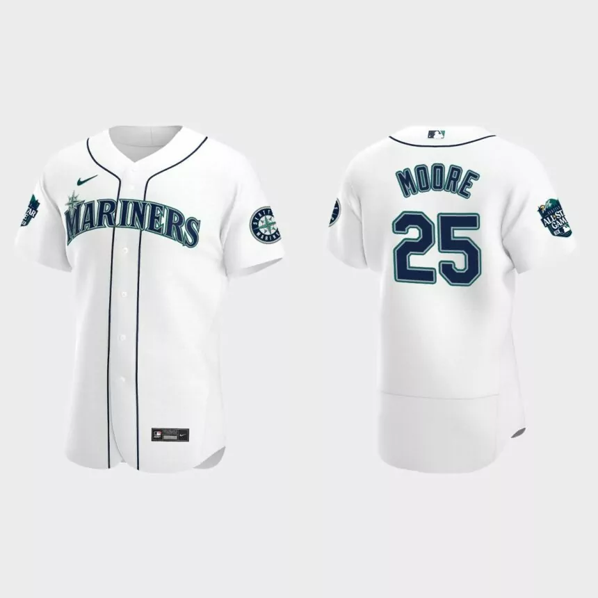 Dylan Moore Seattle Mariners 2023 MLB All-Star Game Jersey – White