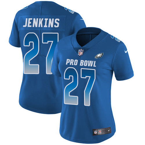 Eagles #27 Malcolm Jenkins Royal Women's Stitched Football Limited NFC 2019 Pro Bowl Jersey
