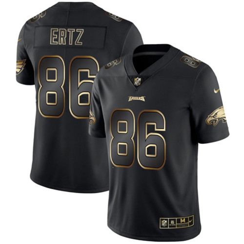 Eagles 86 Zach Ertz Black Gold Vapor Untouchable Limited Jersey