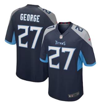 Eddie George Tennessee Titans Nike Game Retired Player Jersey - Navy