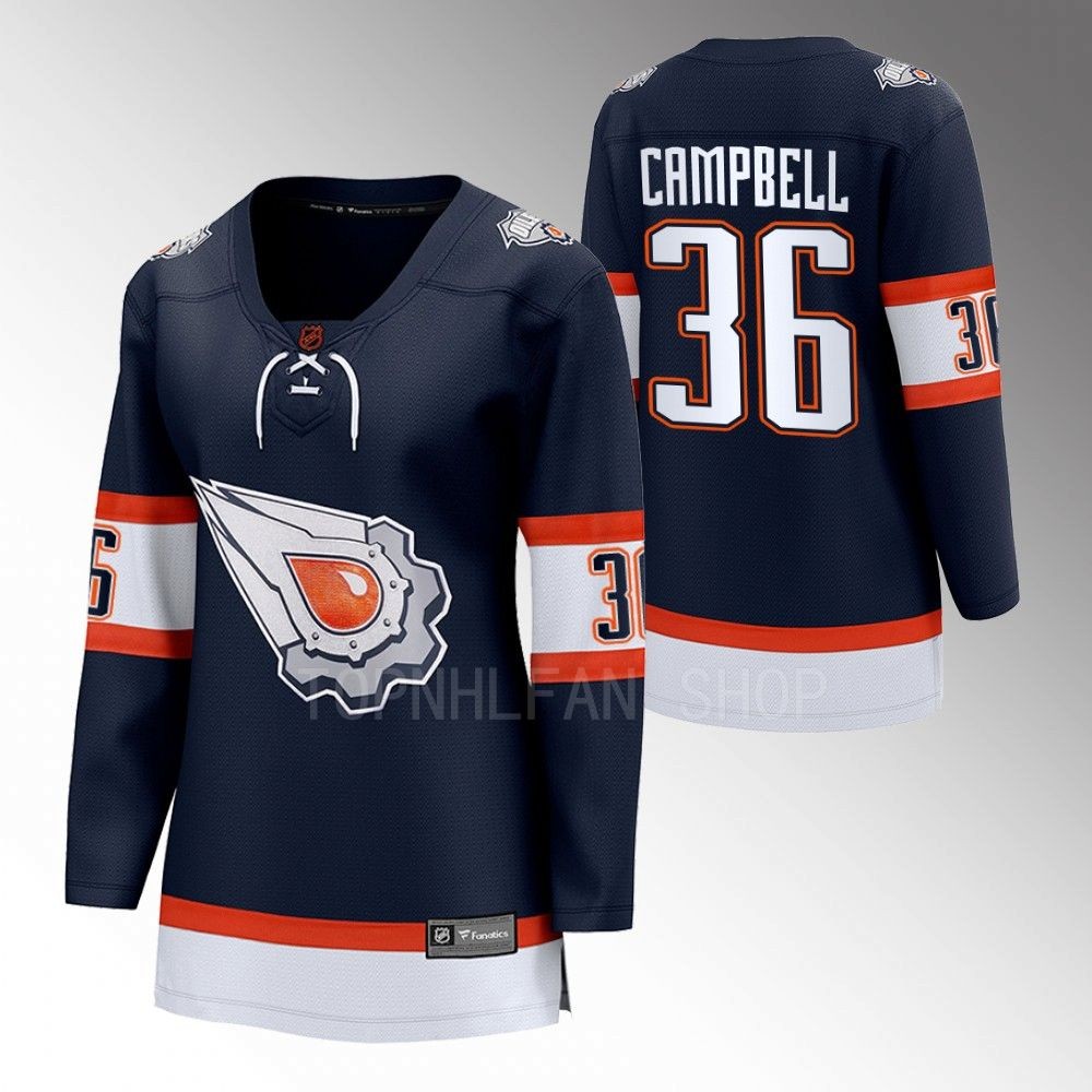 Edmonton Oilers Jack Campbell Women Navy 2022 Special Edition 2.0 Jersey