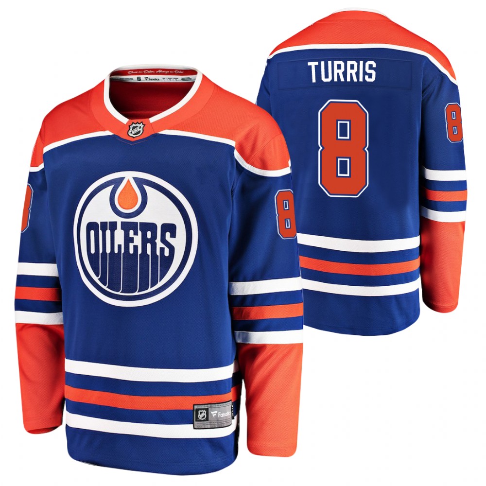 Edmonton Oilers Kyle Turris Royal Alternate Breakaway Player 2020-21 Jersey
