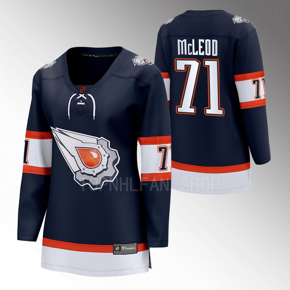 Edmonton Oilers Ryan McLeod Women Navy 2022 Special Edition 2.0 Jersey