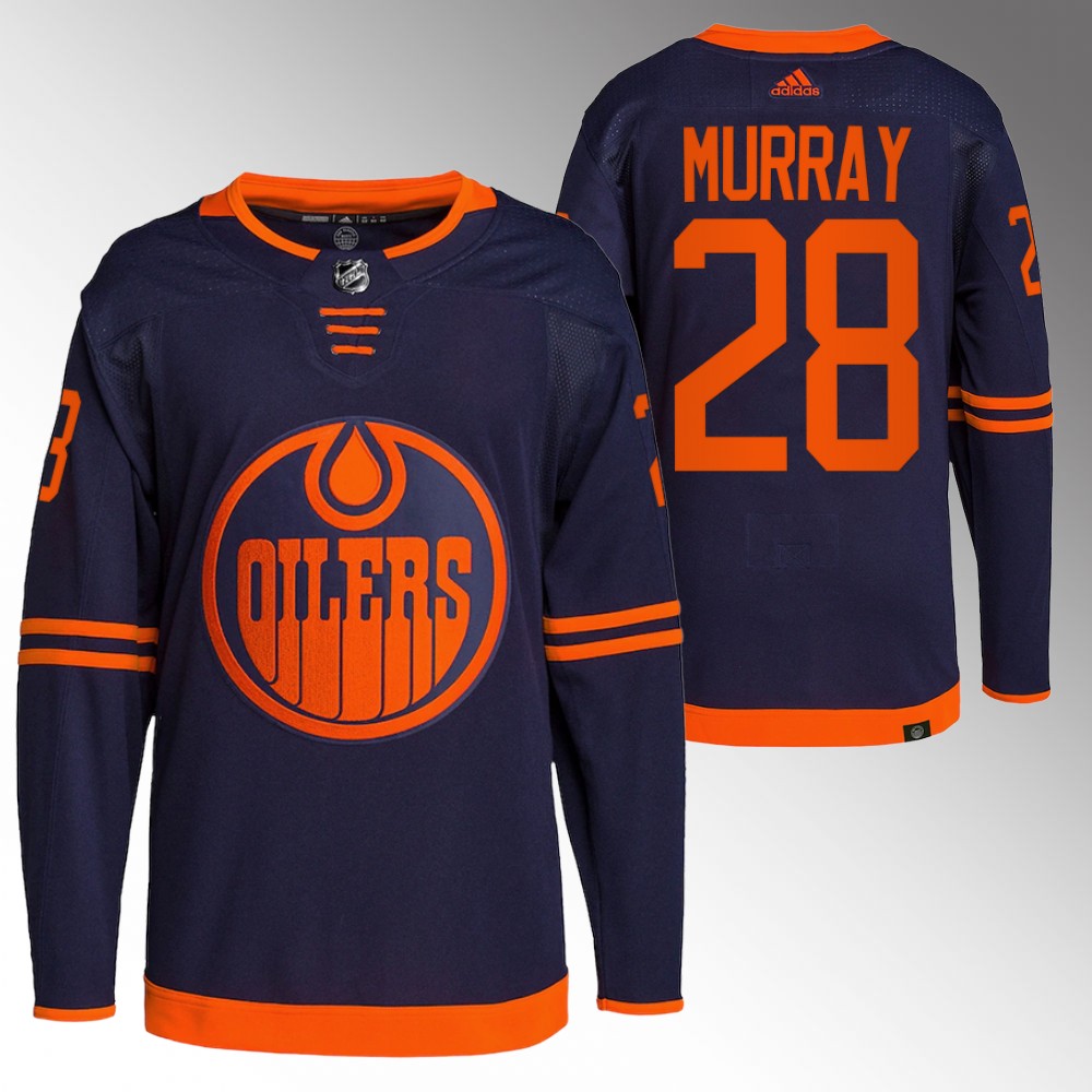 Edmonton Oilers Ryan Murray Navy Primegreen Authentic Alternate Jersey