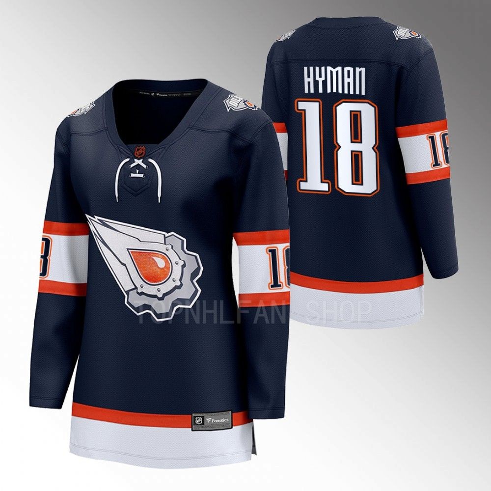 Edmonton Oilers Zach Hyman Women Navy 2022 Special Edition 2.0 Jersey