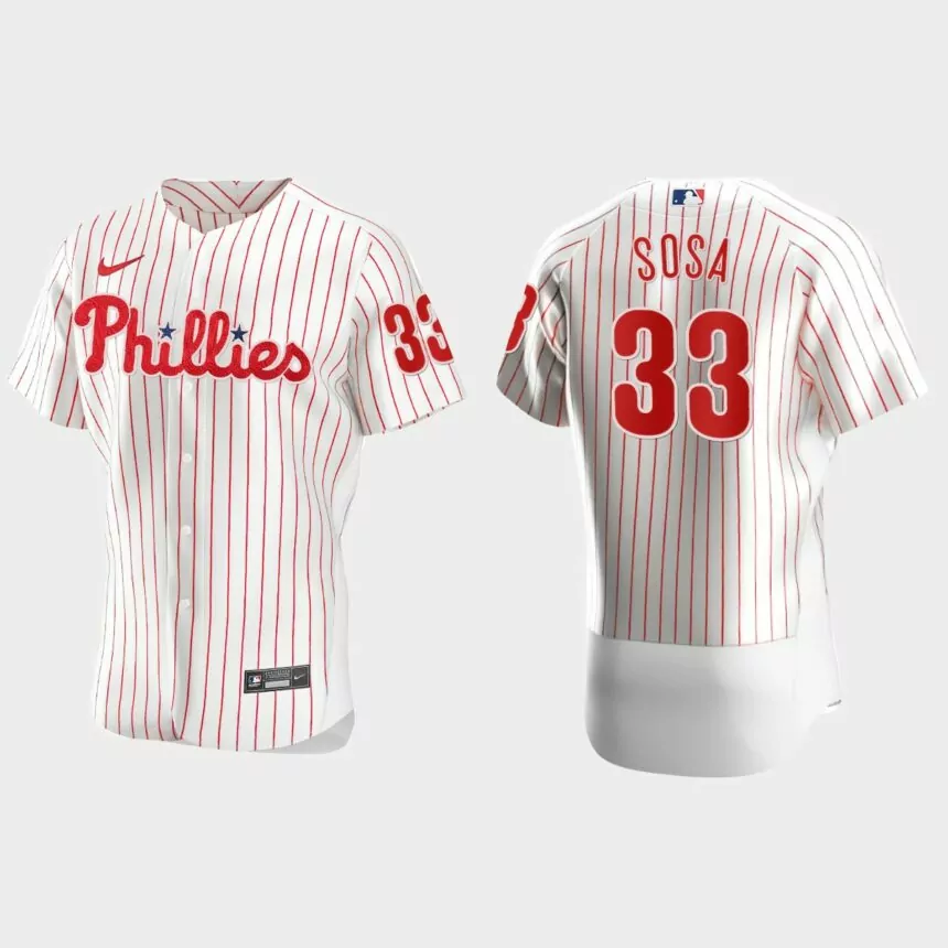 Edmundo Sosa Philadelphia Phillies Authentic Home Jersey – White