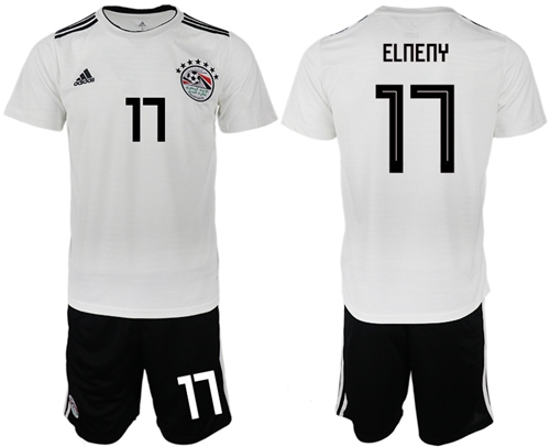 Egypt #17 Elneny Away Soccer Country Jersey