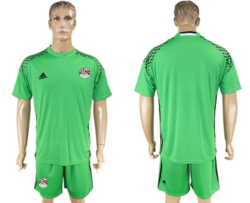 Egypt Blank Green Goalkeeper Soccer Country Jersey