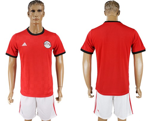 Egypt Blank Red Home Soccer Country Jersey