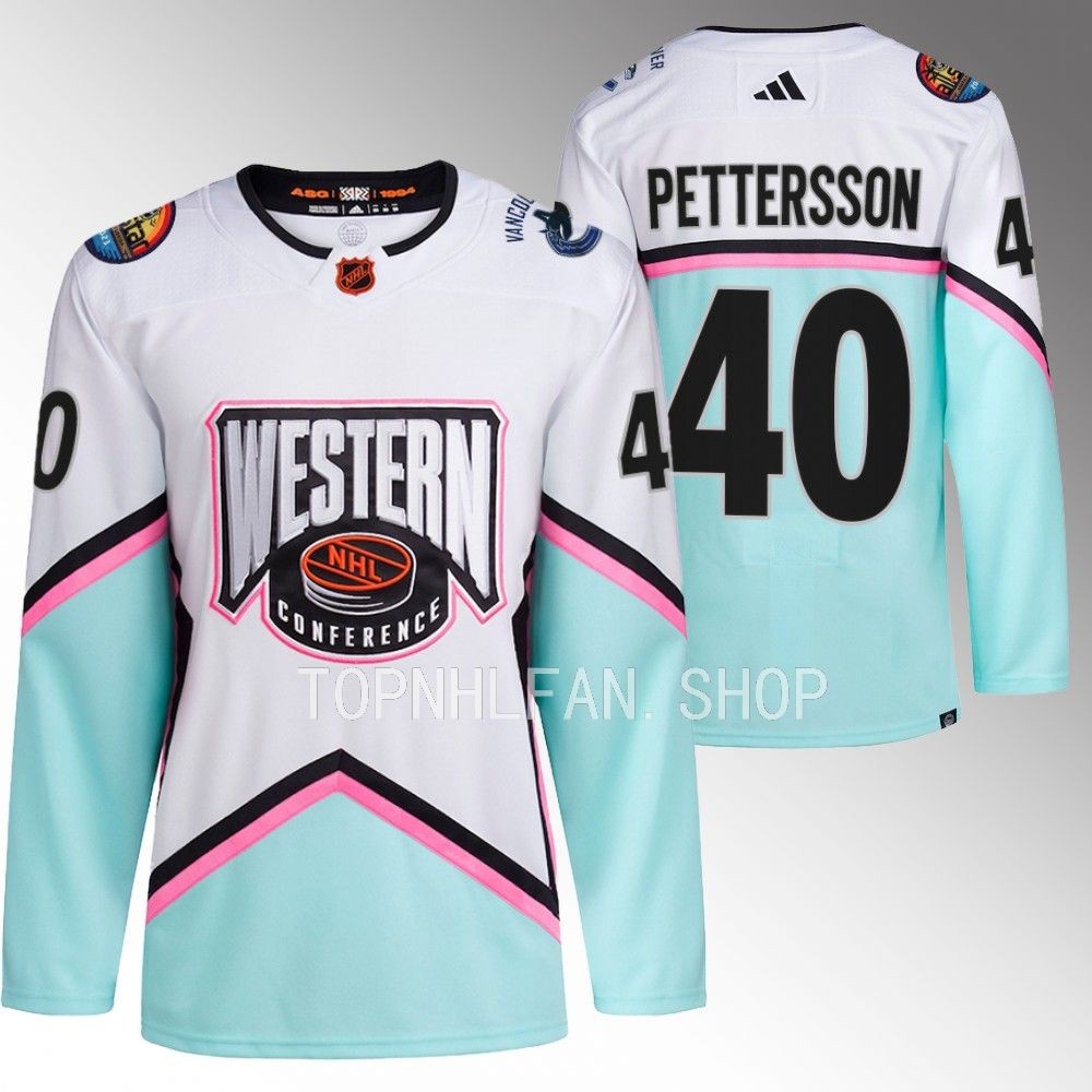 Elias Pettersson Vancouver Canucks White 2023 NHL All-Star Western Conference Authentic Jersey
