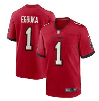 Emeka Egbuka Tampa Bay Buccaneers Nike 2025 NFL Draft First Round Pick Game Jersey - Red