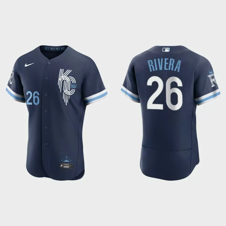 Emmanuel Rivera Kansas City Royals 2022 City Connect Authentic Jersey – Navy