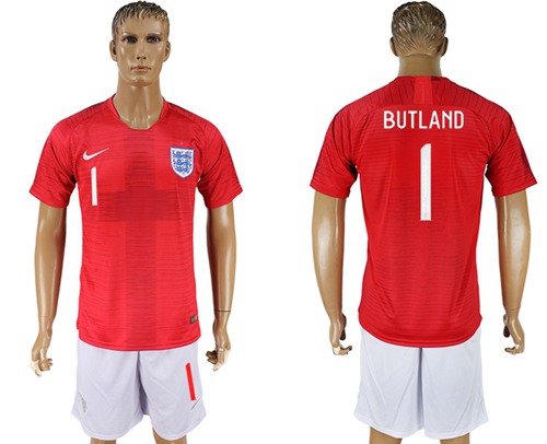 England #1 Butland Away Soccer Country Jersey