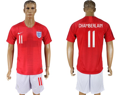 England #11 Chamberlain Away Soccer Country Jersey