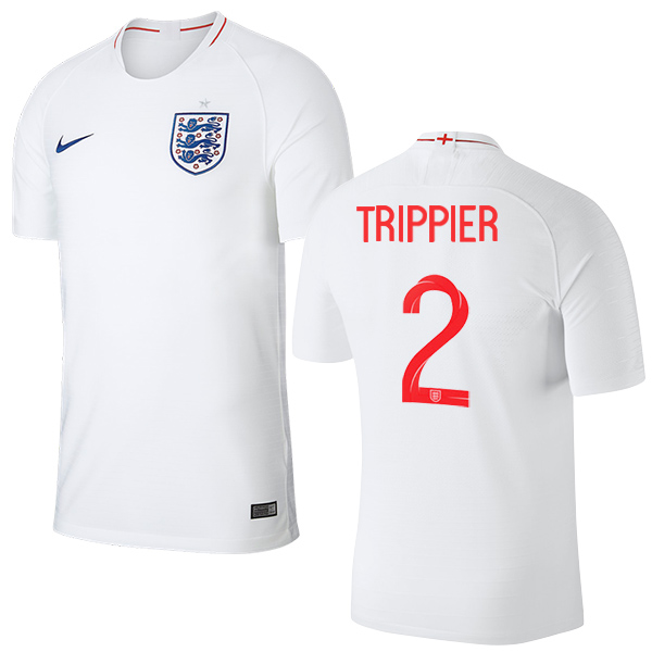England #2 Trippier Home Thai Version Soccer Country Jersey