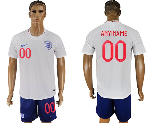 England Personalized Home Soccer Country Jersey