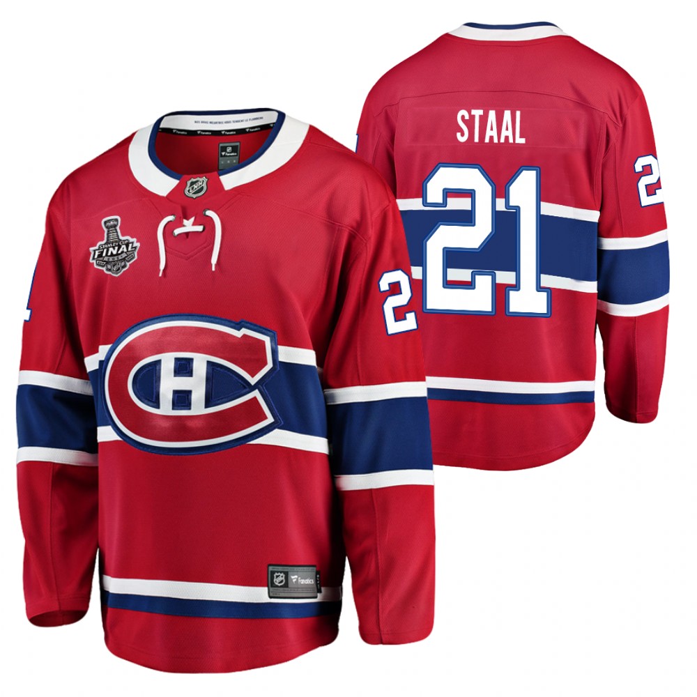 Eric Staal Canadiens 2021 Stanley Cup Final Red Jersey Home
