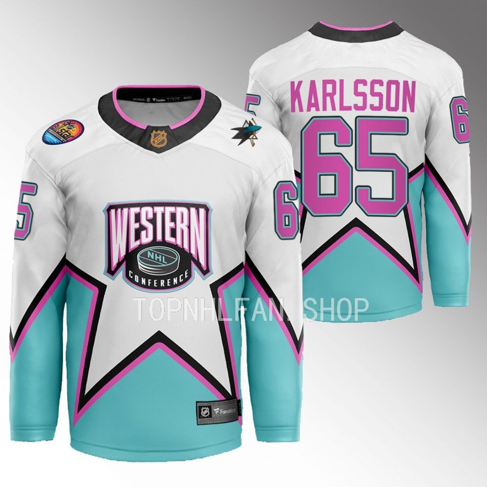 Erik Karlsson San Jose Sharks Jersey 2023 NHL All-Star White Western Conference