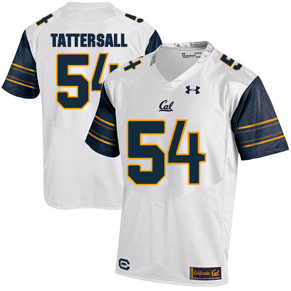 Evan Tattersall California Golden Bears Men's Jersey - #54 NCAA White Stitched Authentic
