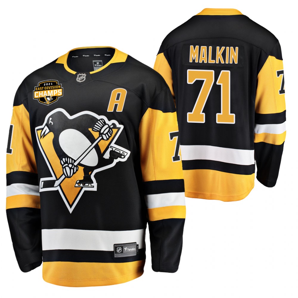 Evgeni Malkin Penguins 2021 East Division Champions Black Jersey
