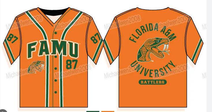 FAMU Florida A&M University Baseball Jersey