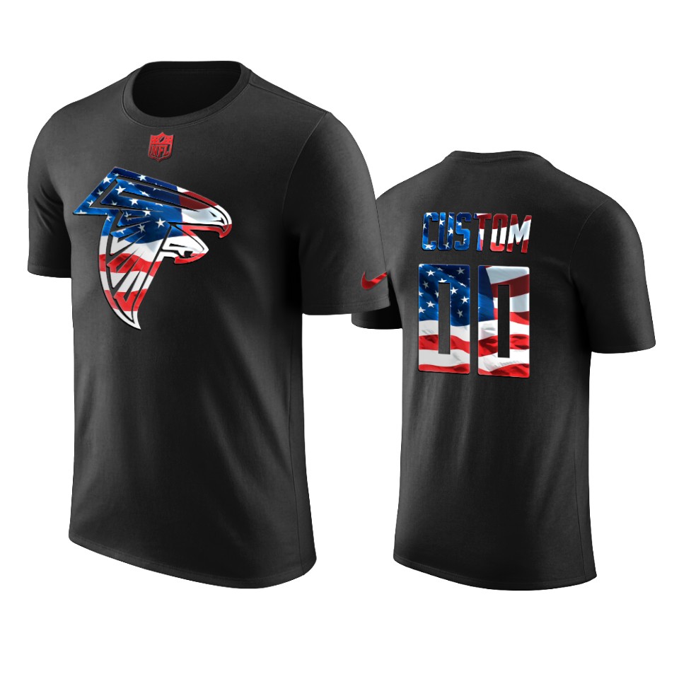 Falcons Black Custom 2020 Independence Day T-shirt